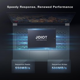 JOIOT 256GB SSD Internal Solid State Hard Drive, 3D NAND 2.5inch SATA III Internal SSD, Up to 550MB/s, Upgraded Performance for PC Laptop Game Creation