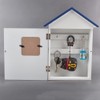 YOUUGIOR Mediterranean Style Key Cabinet Hanging Key Box Storage Case
