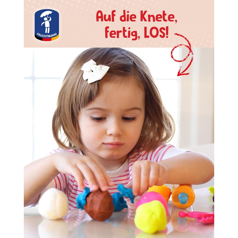 Feuchtmann 628 0305-10 Juniorknet Jumbo Pack -Clay Dough- 500 G