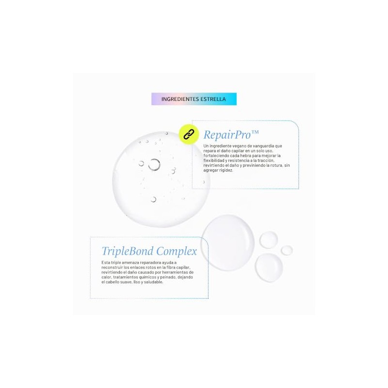 HASK, Mascarilla Reparadora Bond Building, Fortalece e Hidrata con TripleBond