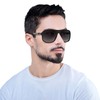 Emporio Armani EA4029-50638G Lunettes de Soleil CAOUTCHOUC NOIR avec Lentille