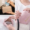 Hiro World Trade Makeup Pouch, 4-piece Set, Velour Material, Cute
