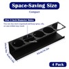 4-Pack 5 Holes Spray Can Holder Bottle Organizer Wall-Mounted Spray