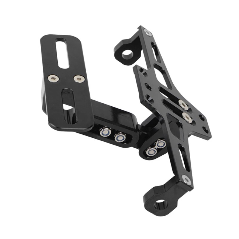KEEPDSGN Black Motorcycle Fender Eliminator License Plate Holder Bracket LED