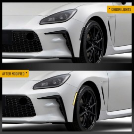 VLAND White LED Side Marker Lights For 2021-2024 Toyota GR86 Subaru BRZ ZN8 ZD8