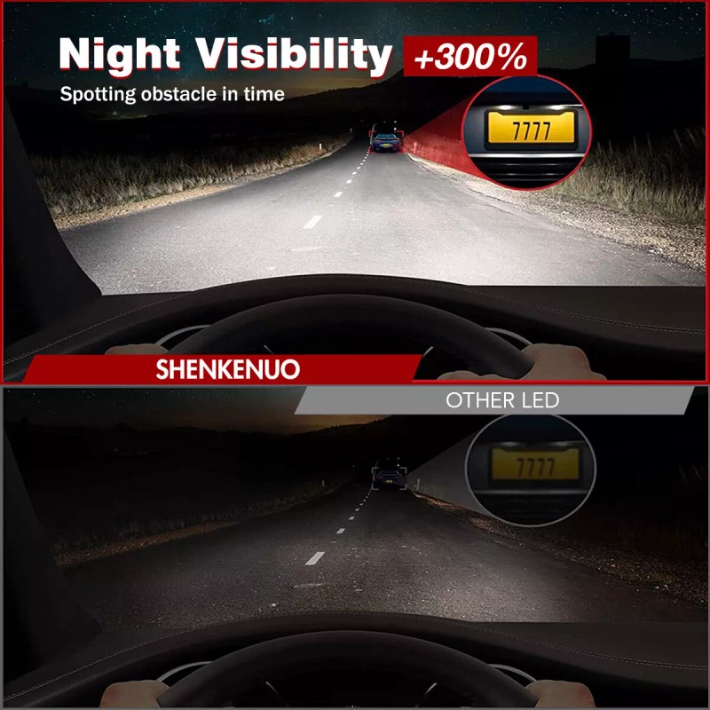 SHENKENUO For Infiniti QX30 2017 2018 2019 6500K LED Headlight