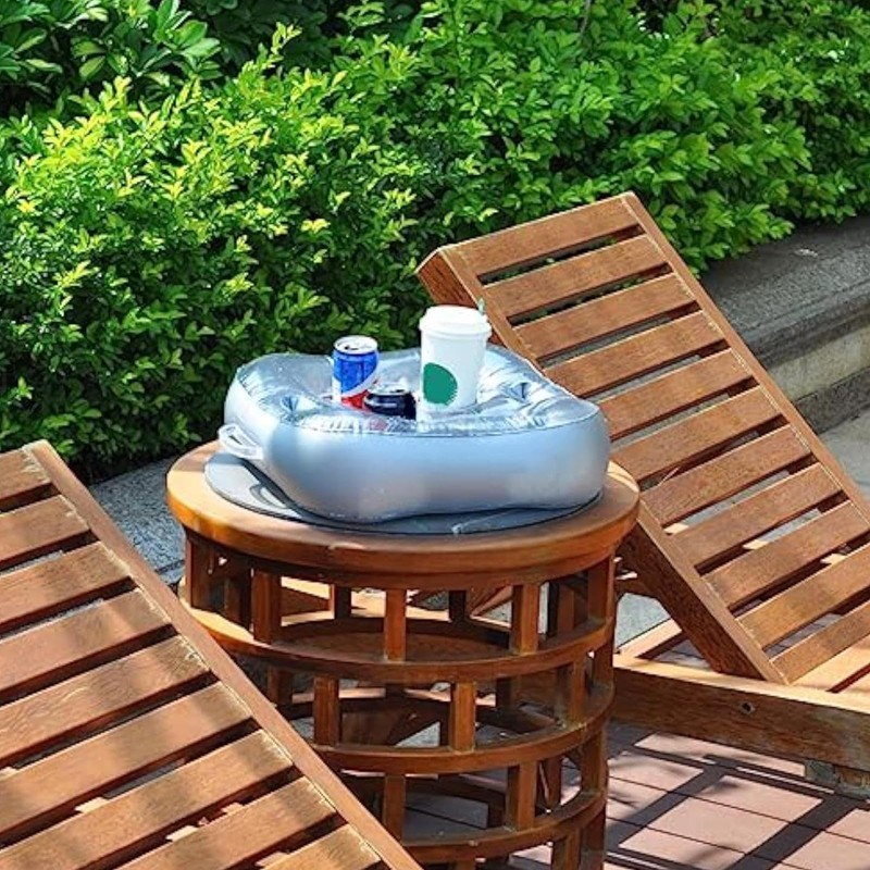 Floating Cup Holder - Inflatable Drink Holder for Pool -