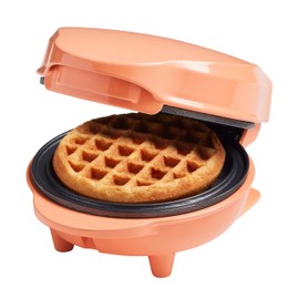 Bestron AMW500PEBS Mini Waffle Maker, Alloy Steel, Orange