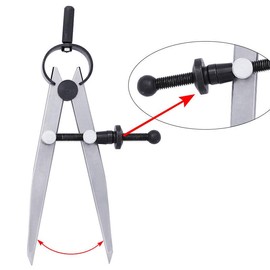 Flat Leg Spring Marking Gauge 7.1in Adjustable Carbon Steel Woodworking Dividers Caliper Marking Scribe Tool