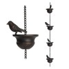 NISHZHU 1 x Rain Chain for Gutters, Mobile Birds on