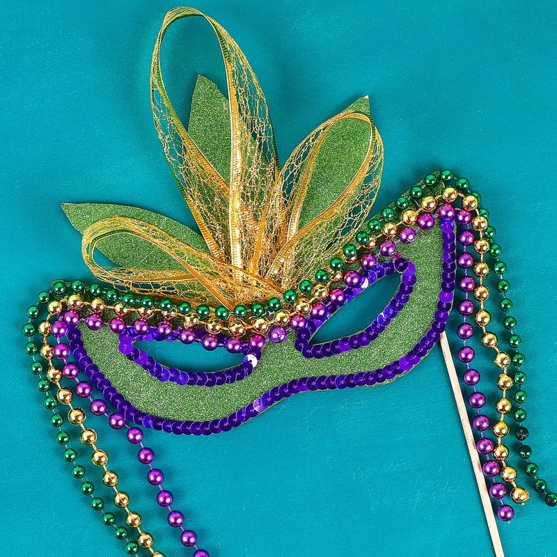 Mandala Crafts - Guirnalda de abalorio de perlas blancas de