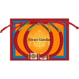 CNYTPE Tibetan Red String Bracelet for Men and Women – Buddhist-Inspired Red Cord for Protection and Luck, Kundalini Monk Jewelry, Buddha Red Rope Amulet, One Size, Cord, no gemstone