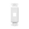 Leviton QuickPort Decora Insert, 1-Port, 41641-W, White