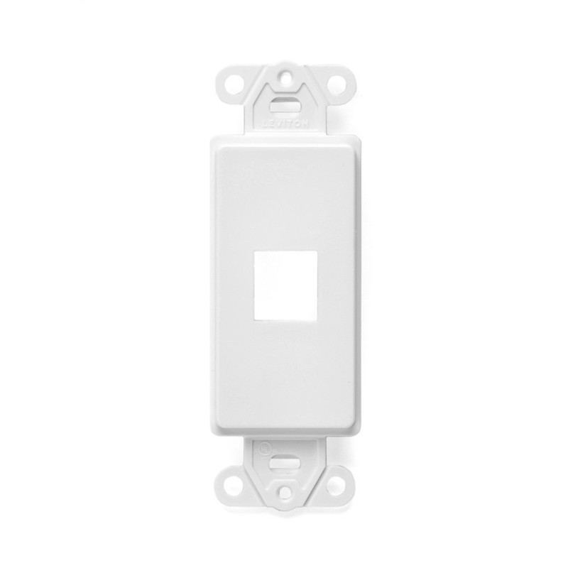 Leviton QuickPort Decora Insert, 1-Port, 41641-W, White