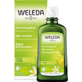 WELEDA Organic Citrus Refreshing Bath, Natural Cosmetics Organic Bath Additive Refreshes and Relaxes Body and Mind with Essential Citrus Oils, Bath Essence with Pleasant Citrus Fragrance (1 x 200 ml)