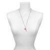 Delight Jewelry Silvertone Hot Pink Hibiscus Flower Silvertone Family Bar