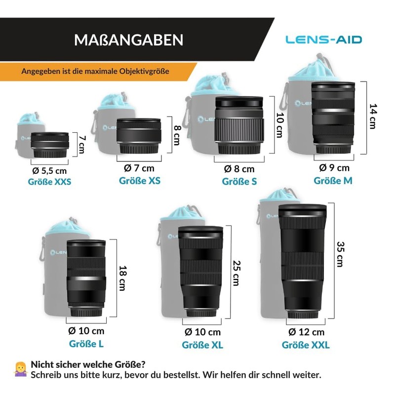 Lens-Aid Lens Pouch DSLR Lens