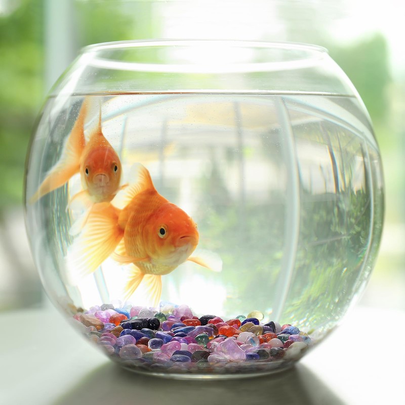 uxcell Glass Stones, 453g/1 lbs Glass Pebbles Marbles Artificial Beads