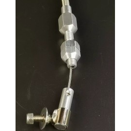 Rodspeedracing Street Rod Floor Mount Gas Pedal w/36" Throttle Cable & Bracket Spring Set BLACK