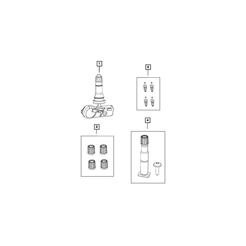 Mopar 68293199AA SENSOR TIRE PRESSURE