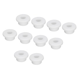 QUARKZMAN Pack of 10 T-shaped rubber sleeves, diameter 20 mm, outer diameter 1.06 inches, inner diameter 0.39 inches (27 x 10 x 13 mm), sealing protection, flexible hole plugs for cable pipes, white