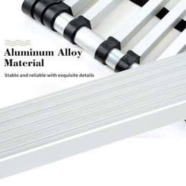 Loft Ladder 3.2m Telescopic Ladder with Non-Slip Mat Extendable Ladder Multi-Purpose Daily waork Easy Extension ＆ Retraction Lightweight Max Load 150kg/330lb EN131