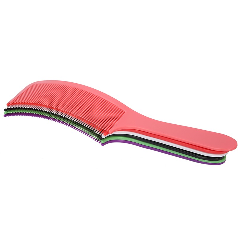 6pcs Barber Shop Curved Haircut Comb Hairdressing Cutting Comb with