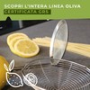 Fackelmann Schiumarola a rete con manico in plastica riciclata certificata
