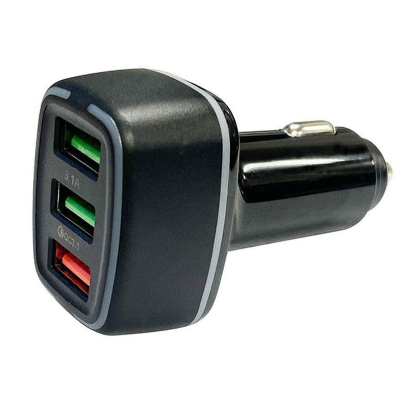 Arcs X-304 3-Port DC Charger QC+A2 Black