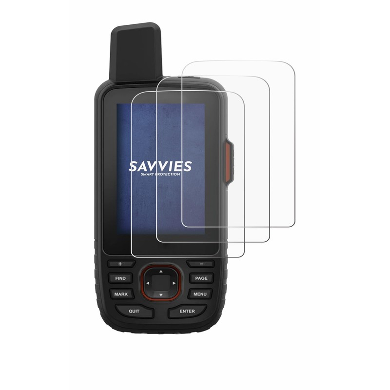 Savvies 6 Pack Screen Protector compatible with Garmin GPSMAP 66i