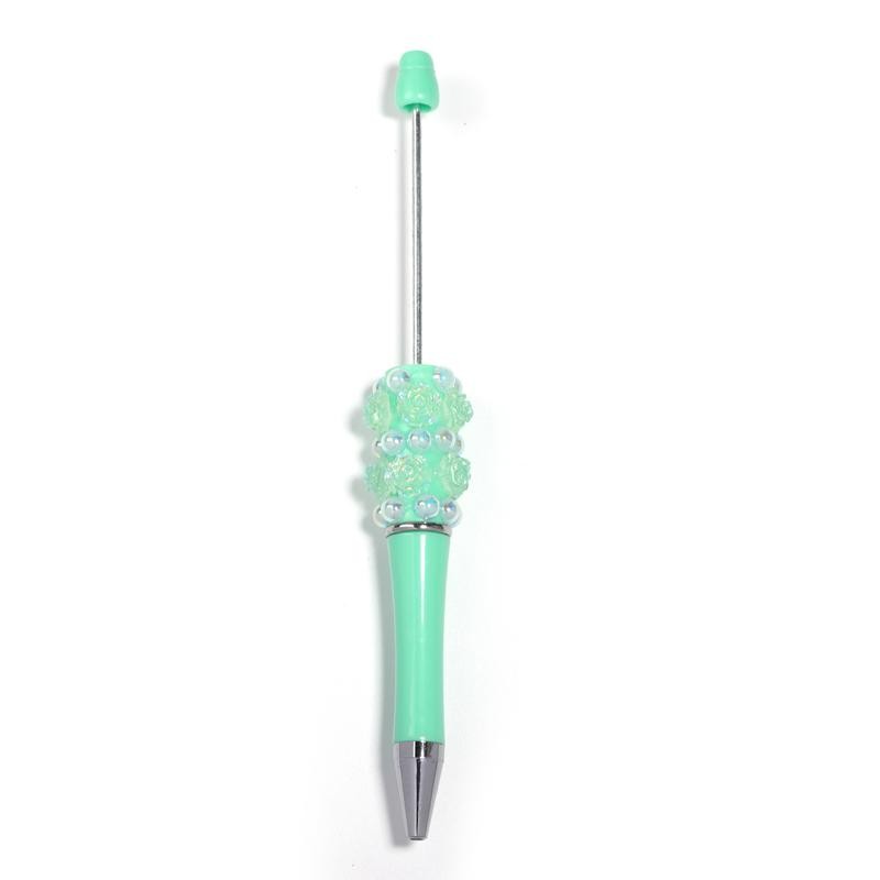 【P206】5pcs Beadable Pens pearl flower shape:_SL307005