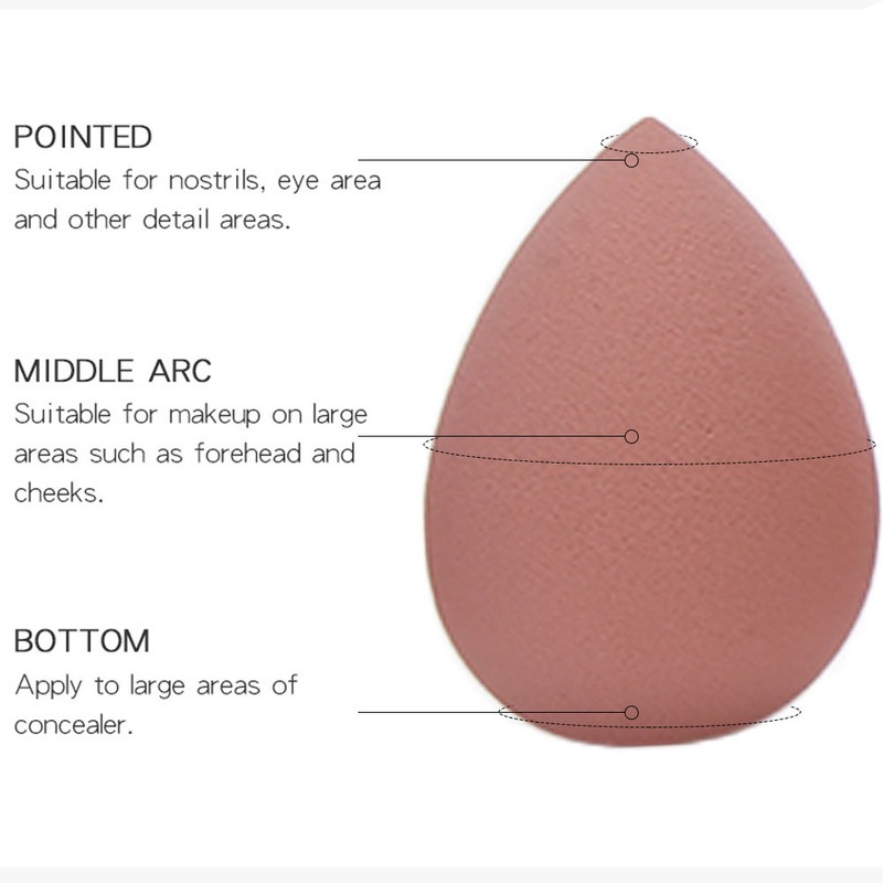 MAANGE 8pcs Sponge Makeup Blender Wet Dry Dual Use Cosmetic