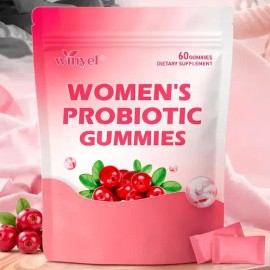 Gomitas Probióticas Cranberry Para Rutina Diaria De Mujer