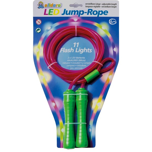 alldoro 60345 Led Skipping Rope, Multi Colour
