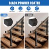 BLIKA 1 Pack 4FT Stainless Steel Cable Railing Handrail, Black