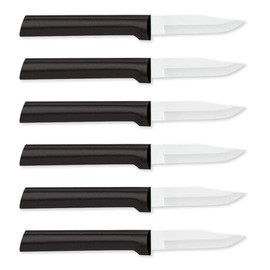 RADA Peeling Paring Knife Stainless Steel Resin Made in the USA, 6-1/8 Inches, Pack of 6