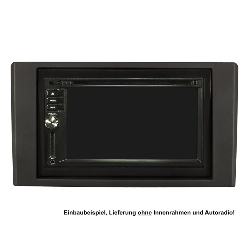 tomzz Audio 2422-001 Double DIN Radio Faceplate Compatible with Iveco