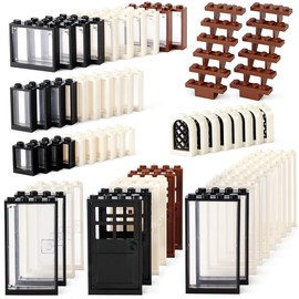 Window and Door Kit Interior Decoration Accessories MOC Building Block Building Block Set Parts and Parts Compatible with Large Brands