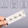 Temporalis® Heartbeat Tattoo, Vegan and Waterproof, EU Certified, Lasts 1-2