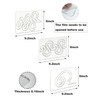 Henmany Transparent Acrylic Quilting Templates: Free Motion Stencils & Patchwork