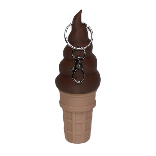 KeyChain Ice Cream Cone Lip Balm - lipstick Keychain –