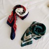 FONYVE Silk Feeling Scarf Medium Square Satin Head Wrap for