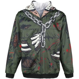 Jason Voorhees from Friday the 13th Hoodie - multicolour plain, size: x-small