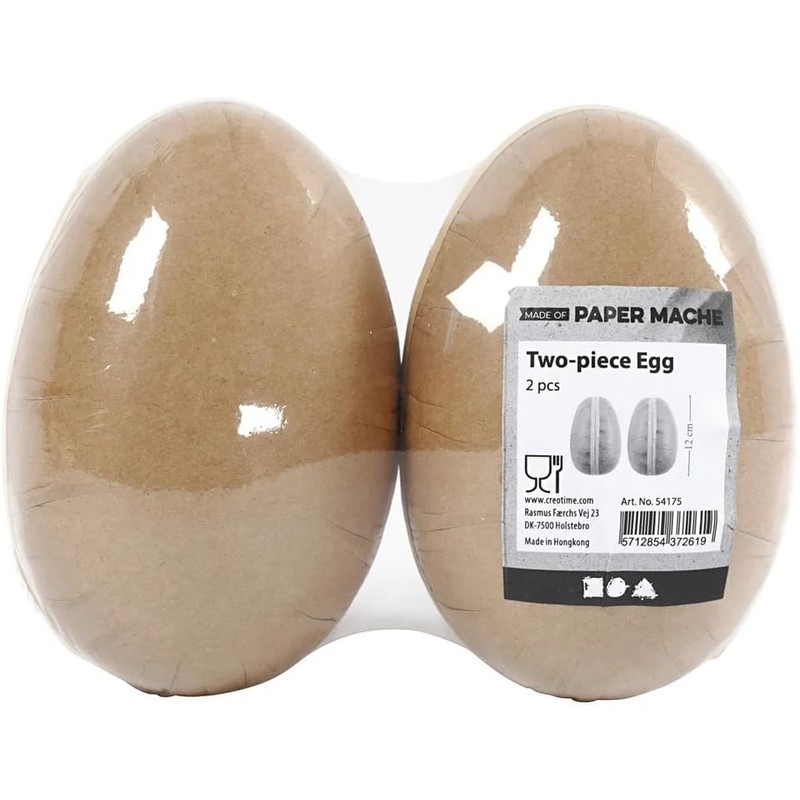 Quickdraw Set of 4 Large Easter Eggs Empty Shell Paper