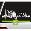 Crochet Hook Yarn Heartbeat Decal Sticker for Car Window BG