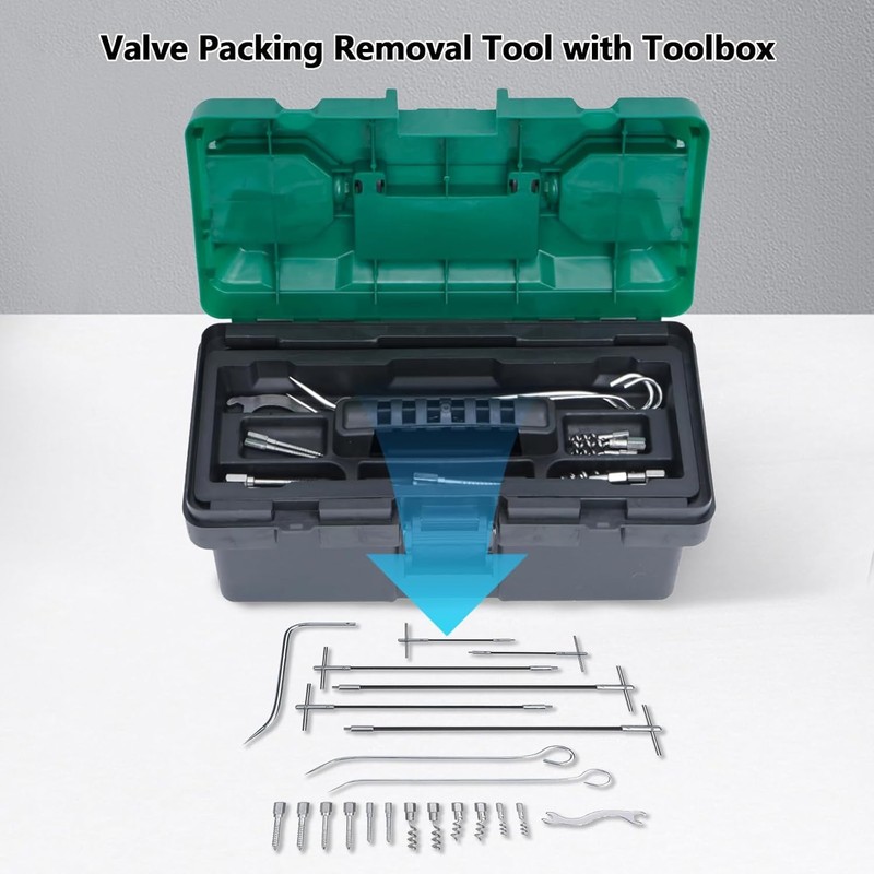 lukar 23pcs Packing Extractor, Pump Packing Puller Set, Packing Seal