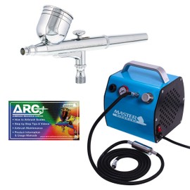 Master Airbrush Performance Dual-Action Airbrush Kit with Master Air Compressor with Air Hose and Moisture Trap