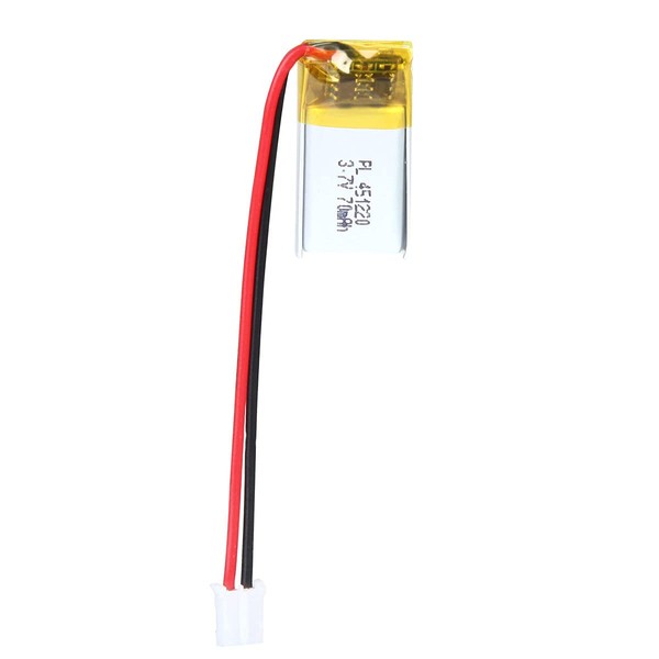 3.7V 70mAh 451220 Lipo Battery Rechargeable Lithium Polymer ion Battery Pack with JST Connector