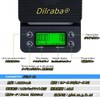 Dilraba® 3kg/0.1g Drip Coffee Scale, Portable Electronic Digital Kitchen Scale