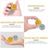 2Pcs Stachelige sensorische magnetische Akupressurbälle
